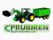p-n CIĄGNIK JOHN DEERE Z PRZYCZEPĄ BRUDER 03055