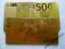 ZESTAW ZŁOTYCH BANKNOTÓW 500EURO+50ZŁ-20 SZTUK