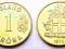 ISLANDIA 1 KRONA 1974 ŻÓŁTA MENNICZA