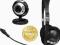 Słuchawki z mikrofonem i kamerka USB, MT4024