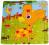 PUZZLE DREWNIANE Z OBRAZKIEM 9 el KLOCKI MALUSZKA