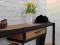 stół stalowo-drewniany