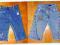 2 pary spodni jeansowych Cherokee i inn roz. 2-3 L
