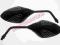 LUSTERKA UNIWERSALNE CZARNY MATT  10MM motomaniak