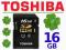 OKAZJA! Karta Pamięci TOSHIBA SD SDHC 16GB class 4