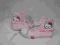 HELLO KITTY BROKATOWE TRAMPKI RÓŻ R.30