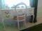 biurko ludwik shabby chic bielone