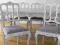 Stół + 6 krzeseł w stylu rustykalnym.