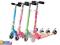 HULAJNOGA SKŁADANA KOLOROWA 77CM + ŚWIECĄCE KÓŁKA