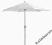 parasol ogrodowy aluminiowy średnica 270 cm biały
