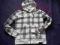 G STAR - SUPER BLUZA BIAŁA W KRATĘ - ROZM 164 CM