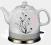 NOWY CZAJNIK Elektryczny PORCELANA WZÓR W-wa