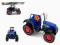 Traktor z kierowcą z napędem 20x11x13cm