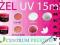 ŻEL UV 15ml Biały French Clear Kamuflaż Róż Mleczn