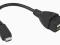 AS2 PRZEDŁUŻACZ microUSB 2,0 NA USB A ŻEŃSKI 20 cm