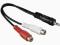 AG1 ROZGAŁĘŹNIK STEREO JACK/RCA MĘSKO-ŻEŃSKI 20 cm