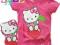 128/134cm T-shirt HELLO KITTY truskawka róż SALE