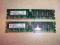 Pamięć 2x DDR 1Gb 333Mhz PC2700U-5 CL 2,5