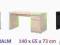 IKEA  biurko 140x65 cm   MALM  kurier  FVAT