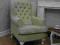 Prowansja * fotel Chesterfield  *len* shabby chic