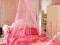 BALDACHIM MOSKITIERA różowa rozmiar L, 10 m