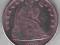 1846 Ameryka One Dolar Seated Liberty XXL-Foto
