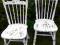 Krzesła krzesło białe postarzane Shabby chic