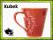 Kubek Red Hot Tea porcelana solidny elegancki