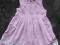 GEORGE  ŚLICZNA SUKIENKA LILA DZIEWCZYNKA 86-92cm