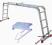 Drabina Drabiny Przegubowa 4x4 + Podest +Stopień !