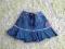 plisowana jeansowa spódniczka 18-24m