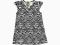 H&amp;M  sukienka w biało/czarną ZEBRE r.86  N322C
