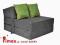 FOTEL ROZKŁADANY kanapa SOFA PUFA MATERAC15cm
