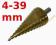 WIERTŁO SCHODKOWE 4-39 mm STOŻKOWE DO METALU