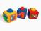 3 Kostki Klocki edukacyjne FISHER PRICE + klocki