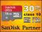 16GB 30MB/s SanDisk ULTRA MICRO SDHC CLASS10 +ADAP