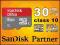 8GB 30MB/s SanDisk ULTRA MICRO SDHC CLASS10 +ADAP