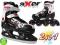 2w1 ROLKI i ŁYŻWY ŁYŻWOROLKI AXER XTREME2 r. 37-40