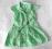 EARLY DAYS zielona sukienka 12-18m