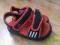 SANDRAŁY ADIDAS 23R. 14CM RZEPY CZERWONO CZARNE