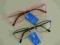 Okulary od +0,5 do +6, mocne, metalowe oprawkiETUI