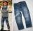 H&amp;M narrow spodnie jeans dla syna rockowe