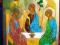 Ikona Św.Trójcy recznie pisana