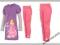 K775 NOWE LEGGINSY DISNEY RÓŻOWE OD KOMPLETU 3-4 L