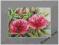 Akwarela  pt. Bordowe piwonie 4
