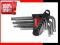 KLUCZE TORX ZESTAW 9 elementów PROLINE T10-T50