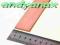 25x5mm PŁASKOWNIK MIEDZIANY Z MIEDZI MIEDŹ 200mm
