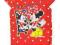 DISNEY bluzka Minnie KROPKI czerwona - 128/134 cm