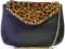 WW*MAŁA SKÓRZANA TOREBKA LISTONOSZKA PANTERKA ZARA