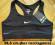 NIKE PRO BRA CZARNY STANIK SPORTOWY rozmiar L